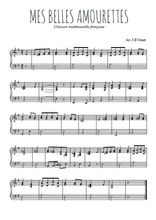 Téléchargez l'arrangement pour piano de la partition de mes-belles-amourettes en PDF
